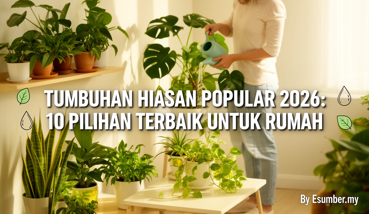 Tumbuhan Hiasan Popular 2026: 10 Pilihan Terbaik untuk Rumah