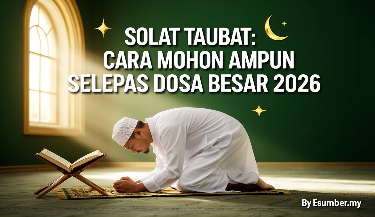 Solat Taubat: Cara Mohon Ampun Selepas Dosa Besar 2026