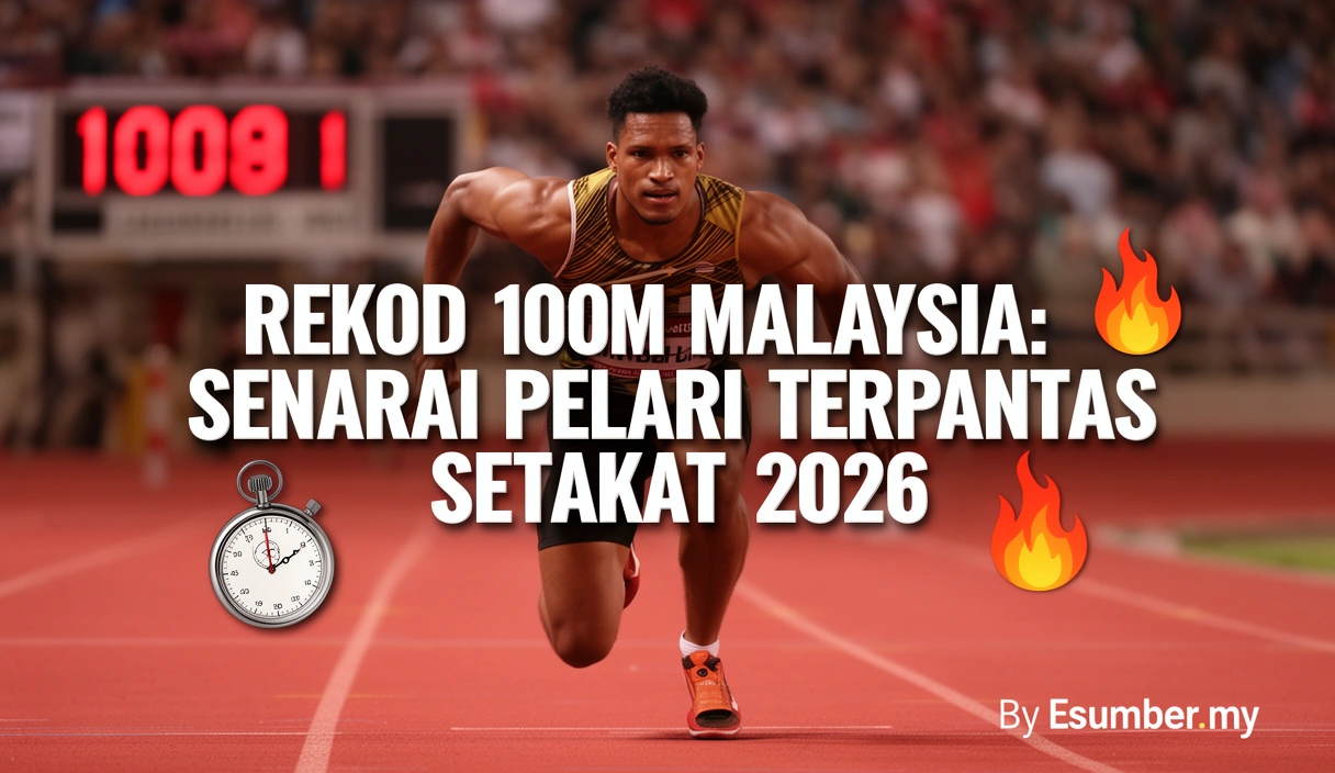 Rekod 100m Malaysia: Senarai Pelari Terpantas Setakat 2026