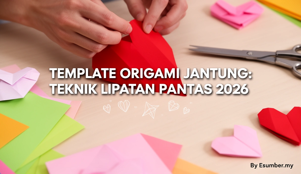 Template Origami Jantung: Teknik Lipatan Pantas 2026