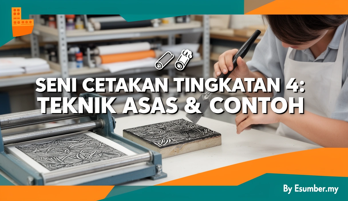 Seni Cetakan Tingkatan 4: Teknik Asas & Contoh