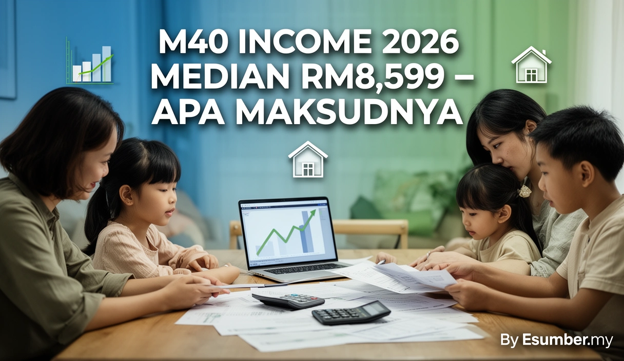 M40 Income 2026 Median RM8,599 – Apa Maksudnya
