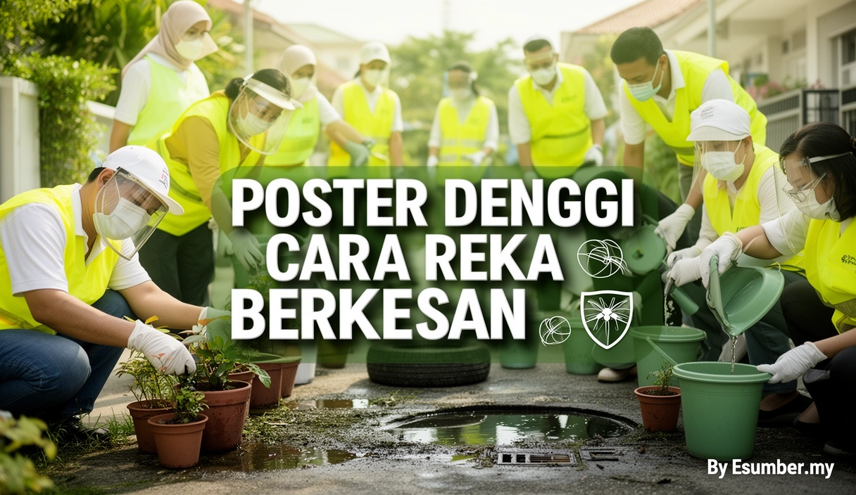 Poster Denggi Cara Reka Berkesan