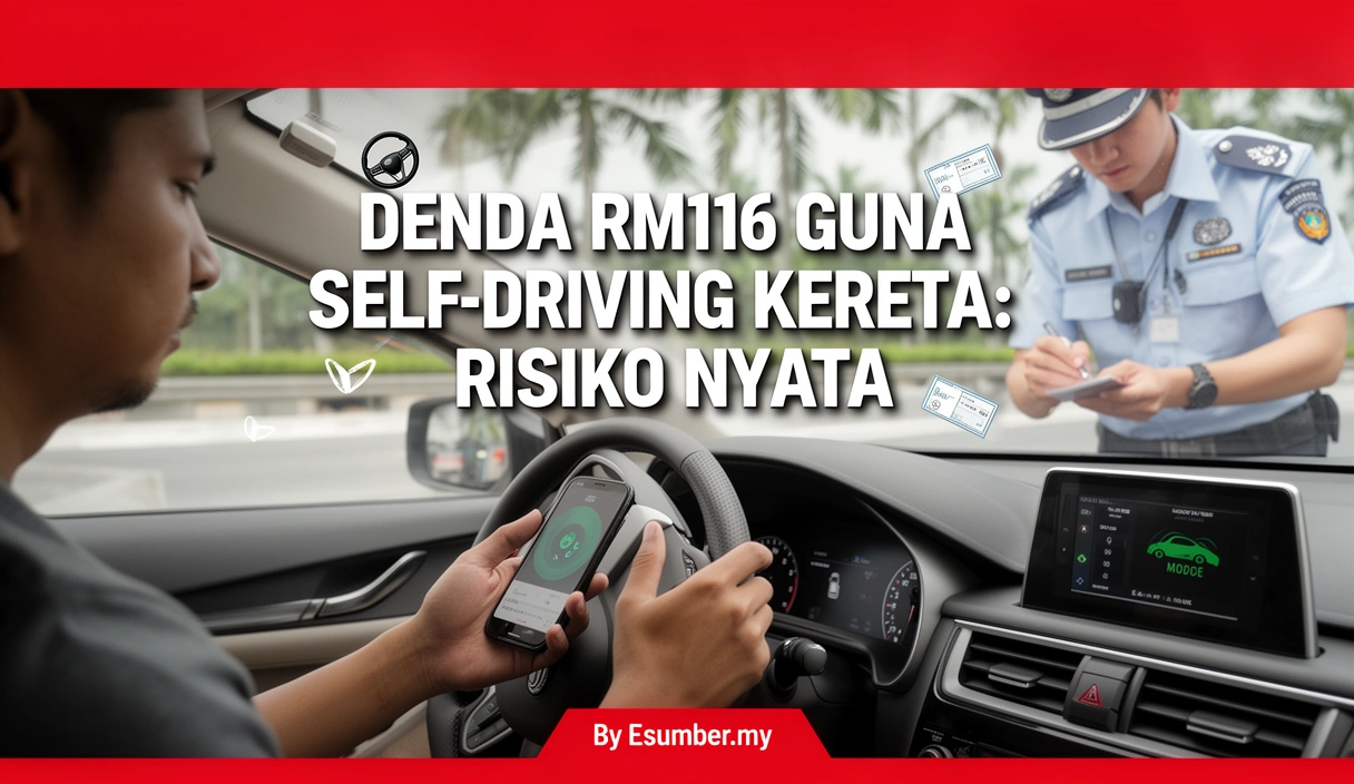 Denda RM116 Guna Self-Driving Kereta: Risiko Nyata
