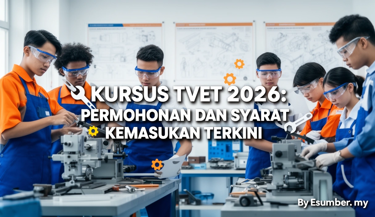 Kursus TVET 2026: Permohonan dan Syarat Kemasukan Terkini