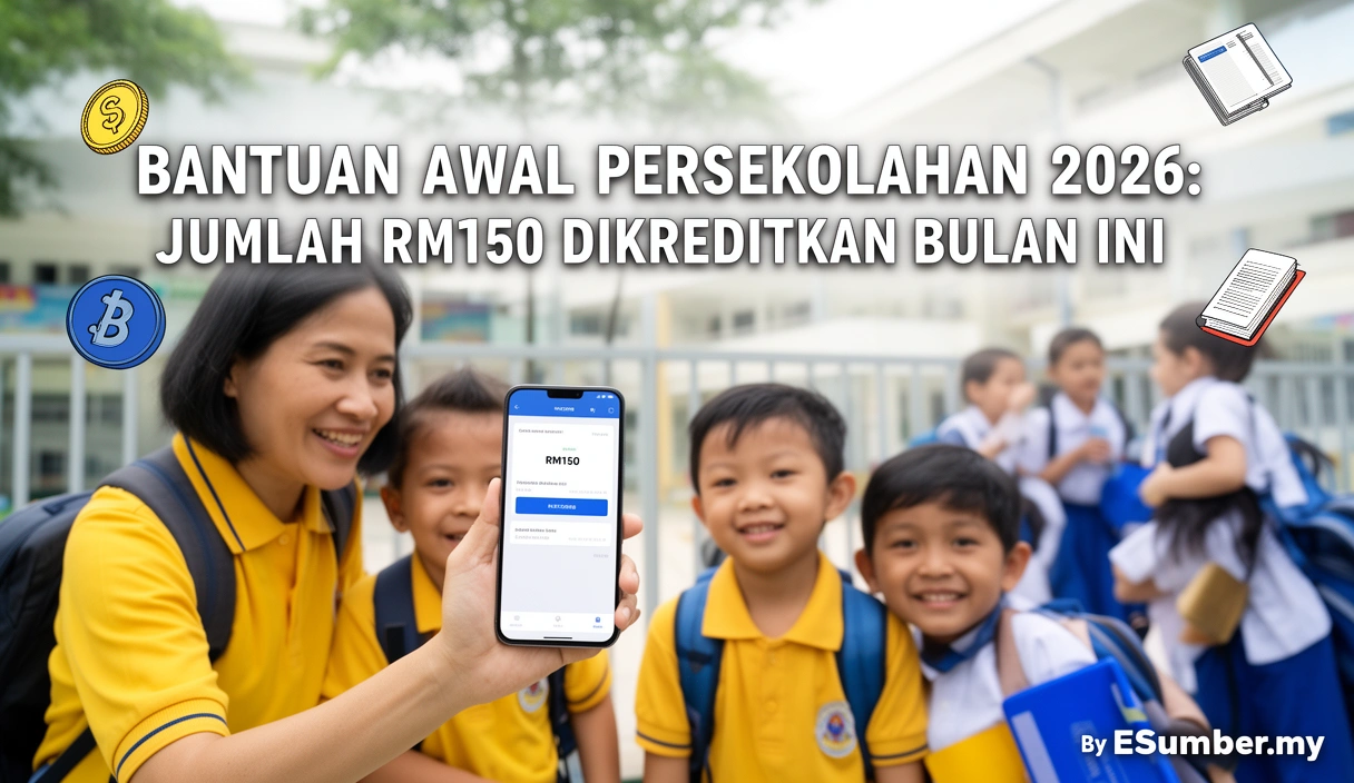 Bantuan Awal Persekolahan 2026: Jumlah RM150 Dikreditkan Bulan Ini