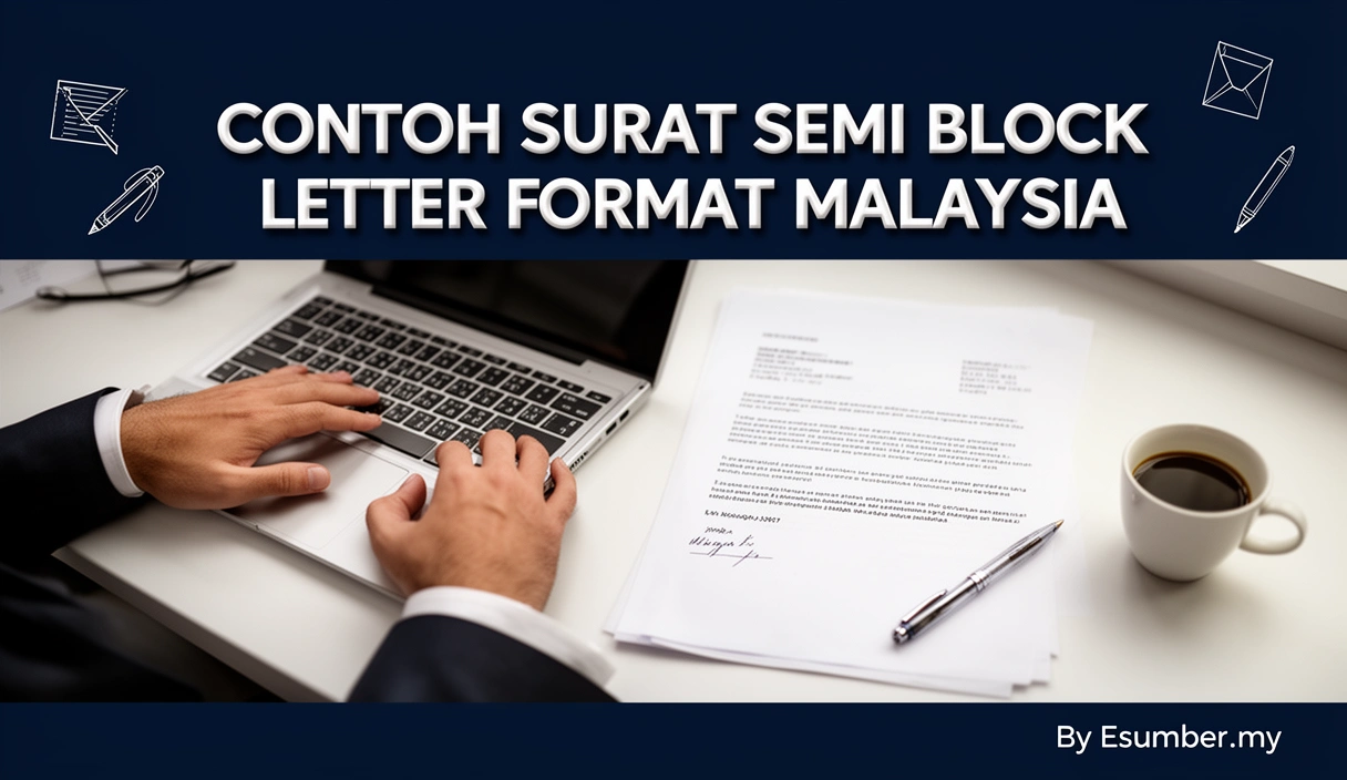 Contoh Surat Semi Block Letter Format Malaysia