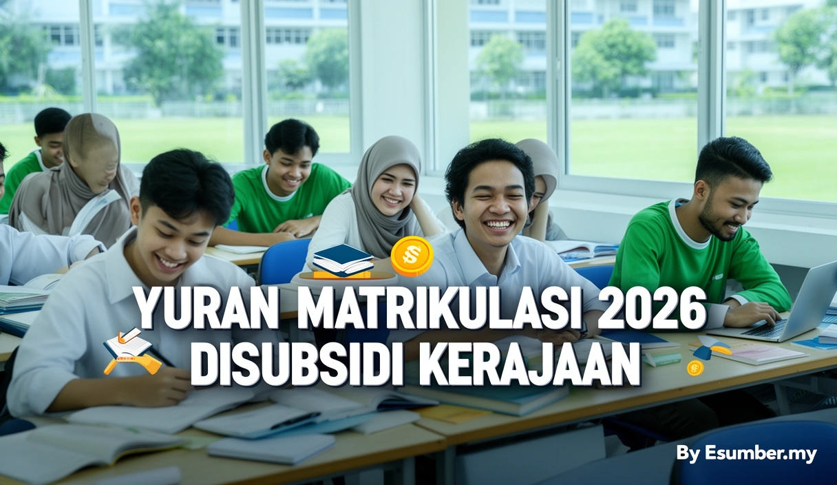 Yuran Matrikulasi 2026 Disubsidi Kerajaan