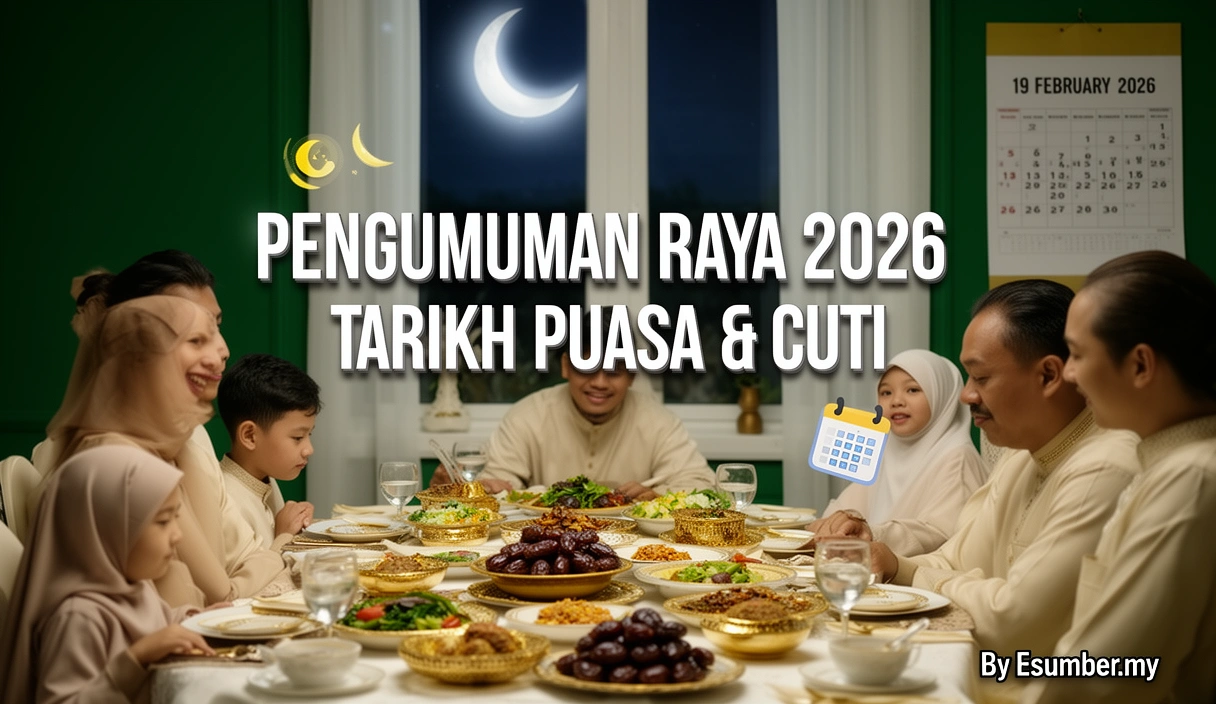Pengumuman Raya 2026 Tarikh Puasa & Cuti