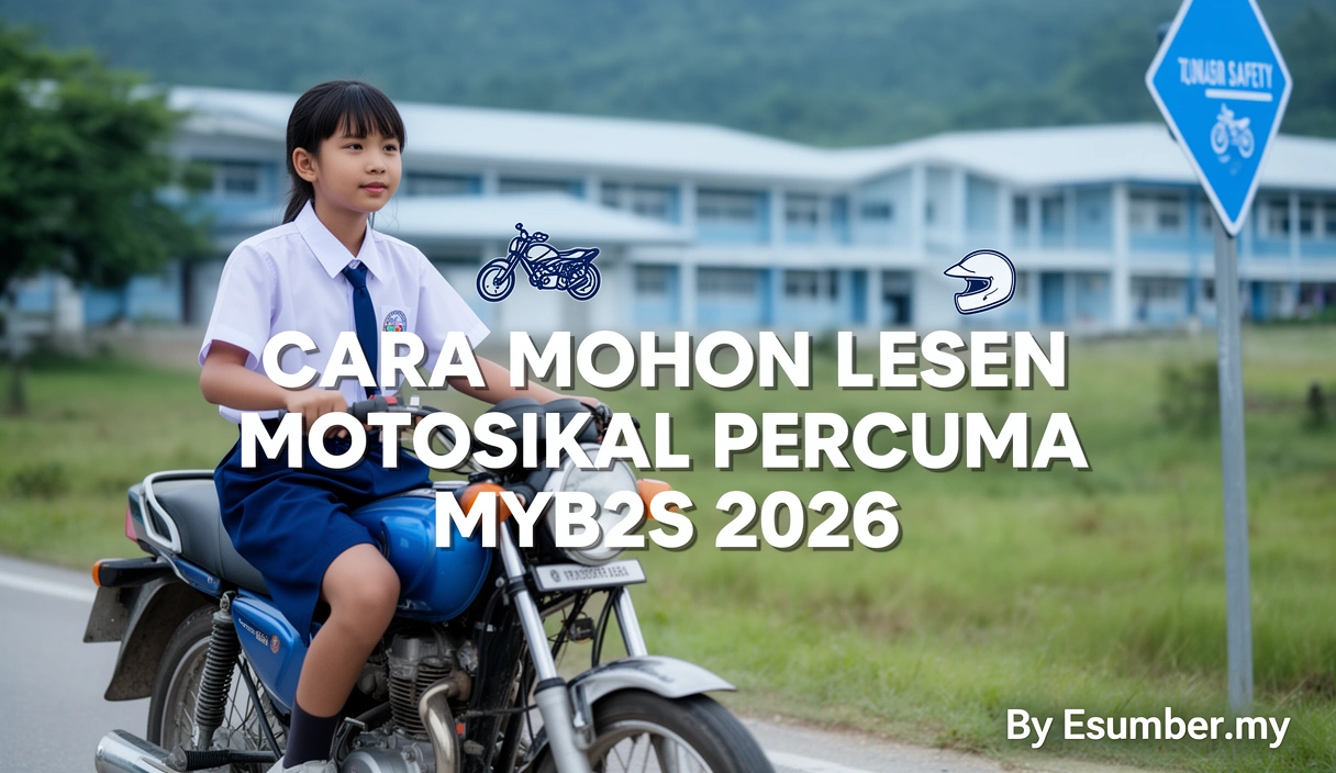 Cara Mohon Lesen Motosikal Percuma MyB2S 2026
