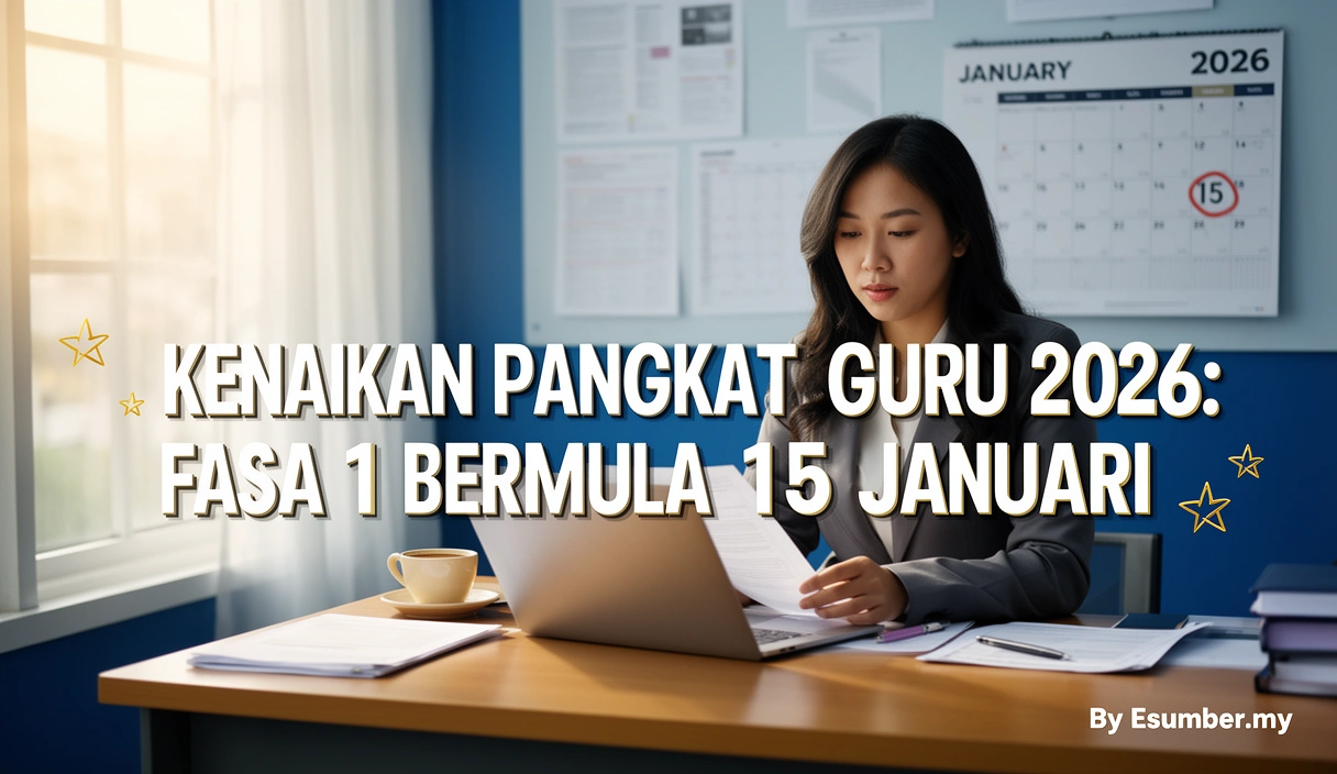 Kenaikan Pangkat Guru 2026: Fasa 1 Bermula 15 Januari