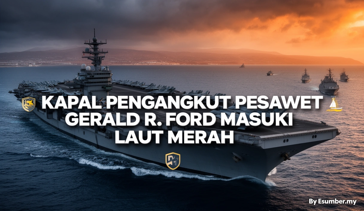 Kapal Pengangkut Pesawat Gerald R. Ford Masuki Laut Merah