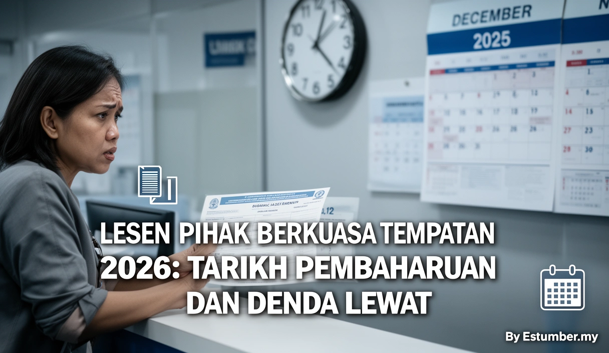 Lesen Pihak Berkuasa Tempatan 2026: Tarikh Pembaharuan dan Denda Lewat