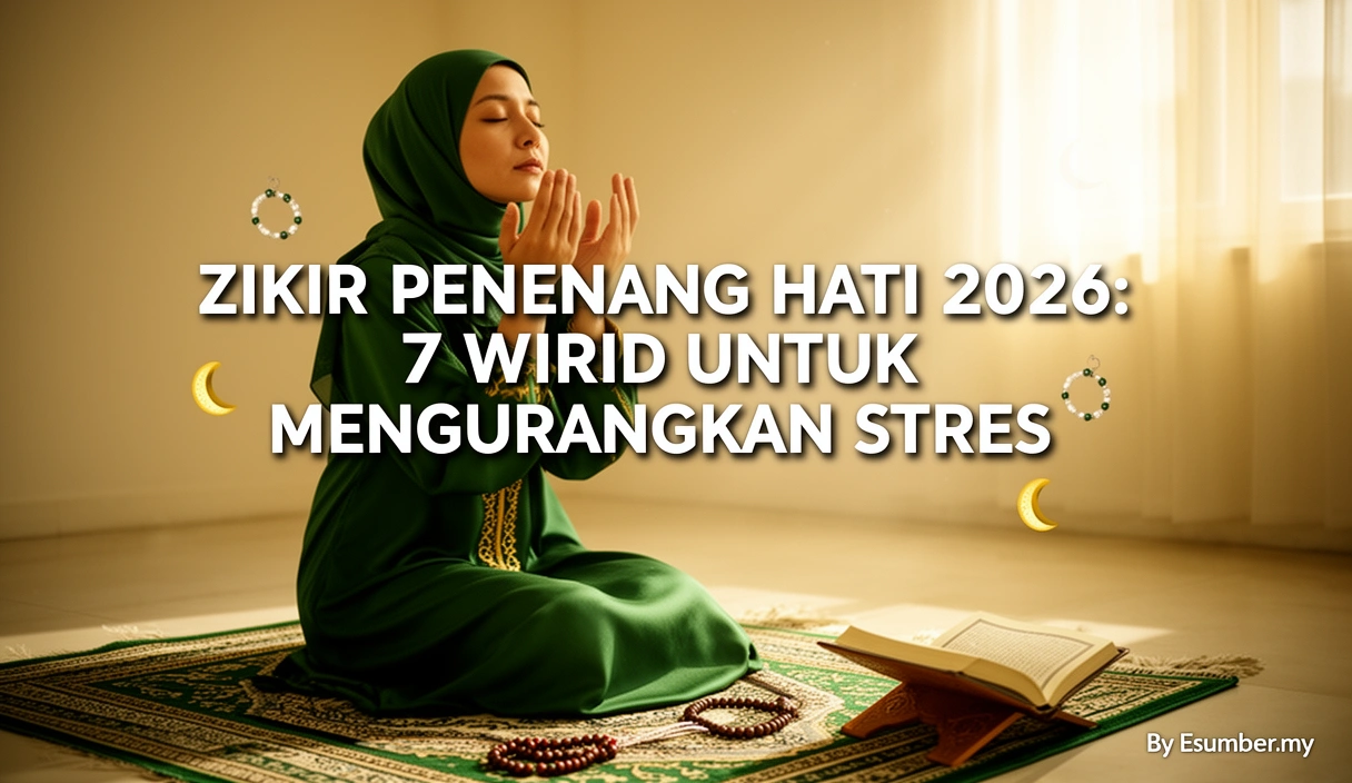Zikir Penenang Hati 2026: 7 Wirid Untuk Mengurangkan Stres