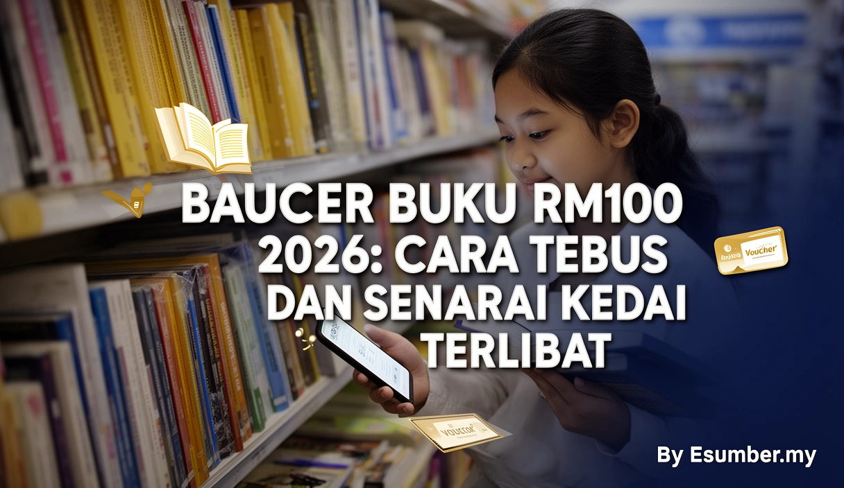Baucer Buku RM100 2026: Cara Tebus dan Senarai Kedai Terlibat