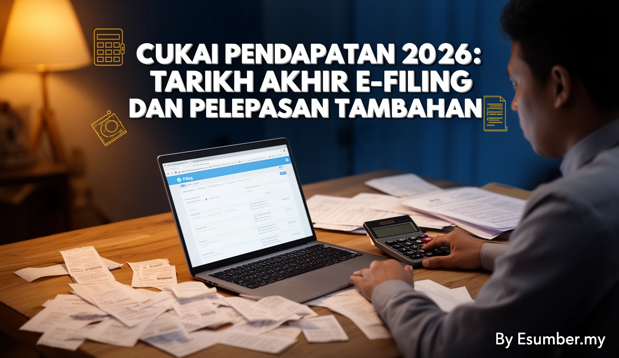 Cukai Pendapatan 2026: Tarikh Akhir e-Filing dan Pelepasan Tambahan