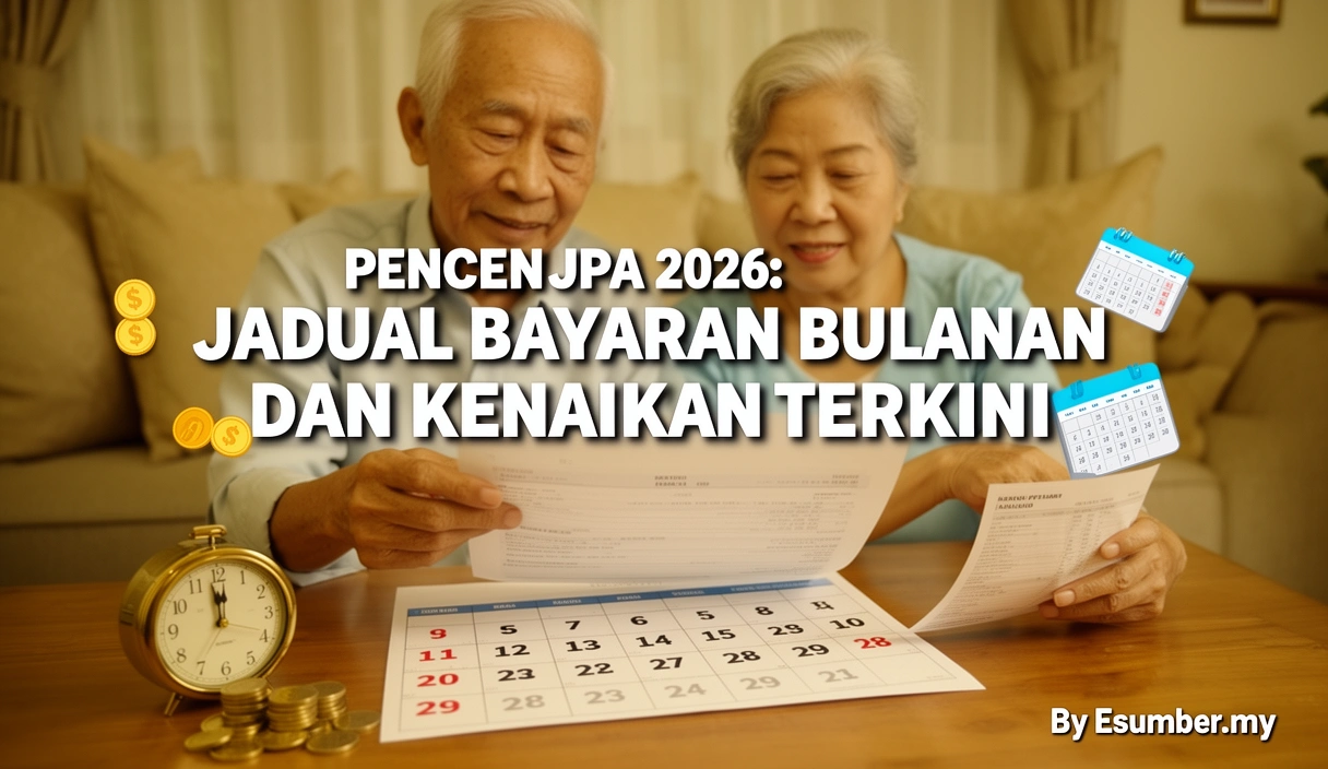 Pencen JPA 2026: Jadual Bayaran Bulanan dan Kenaikan Terkini