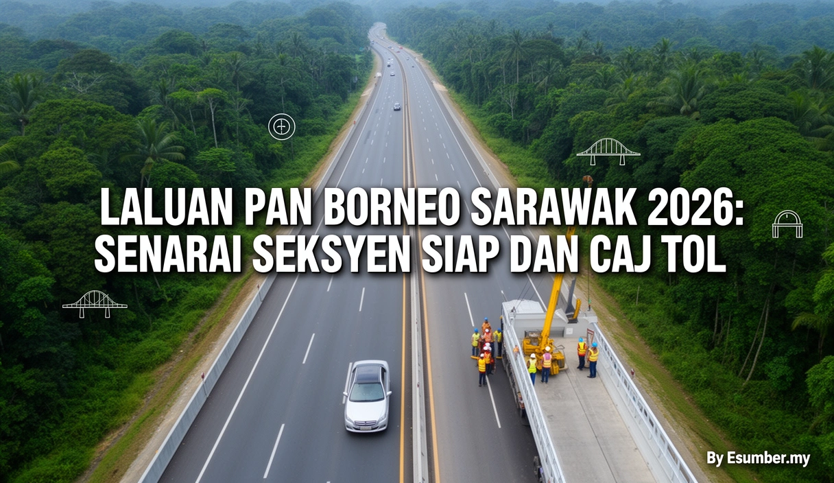 Laluan Pan Borneo Sarawak 2026: Senarai Seksyen Siap dan Caj Tol