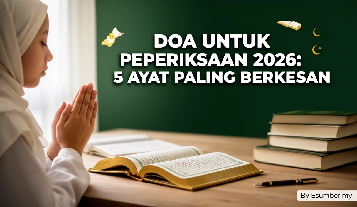 Doa Untuk Peperiksaan 2026: 5 Ayat Paling Berkesan