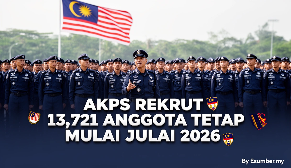 AKPS Rekrut 13,721 Anggota Tetap Mulai Julai 2026