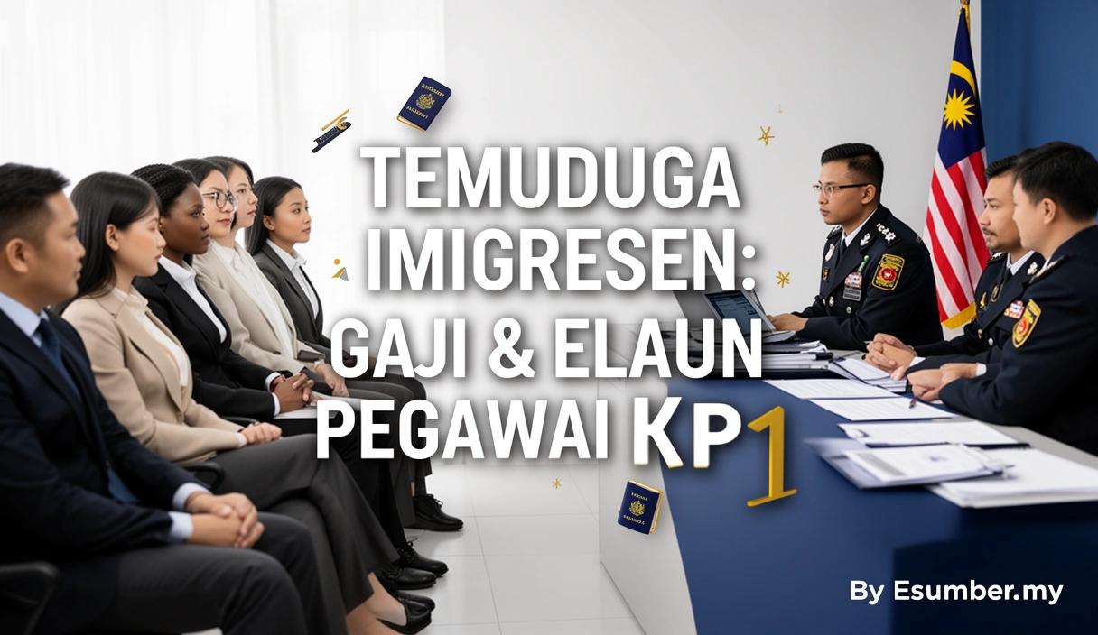 Temuduga Imigresen: Gaji & Elaun Pegawai KP1
