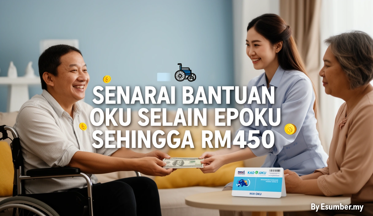 Senarai Bantuan OKU Selain EPOKU Sehingga RM450