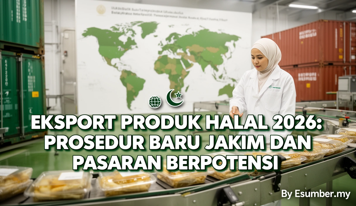 Eksport Produk Halal 2026: Prosedur Baru JAKIM dan Pasaran Berpotensi