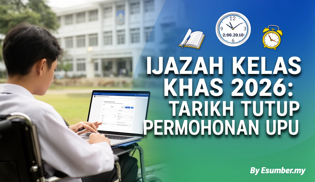 Ijazah Kelas Khas 2026: Tarikh Tutup Permohonan UPU