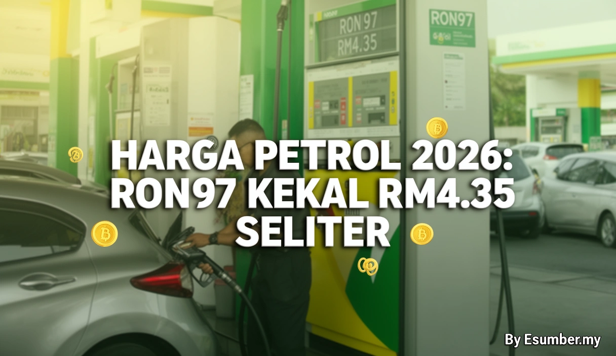 Harga Petrol 2026: RON97 Kekal RM4.35 Seliter