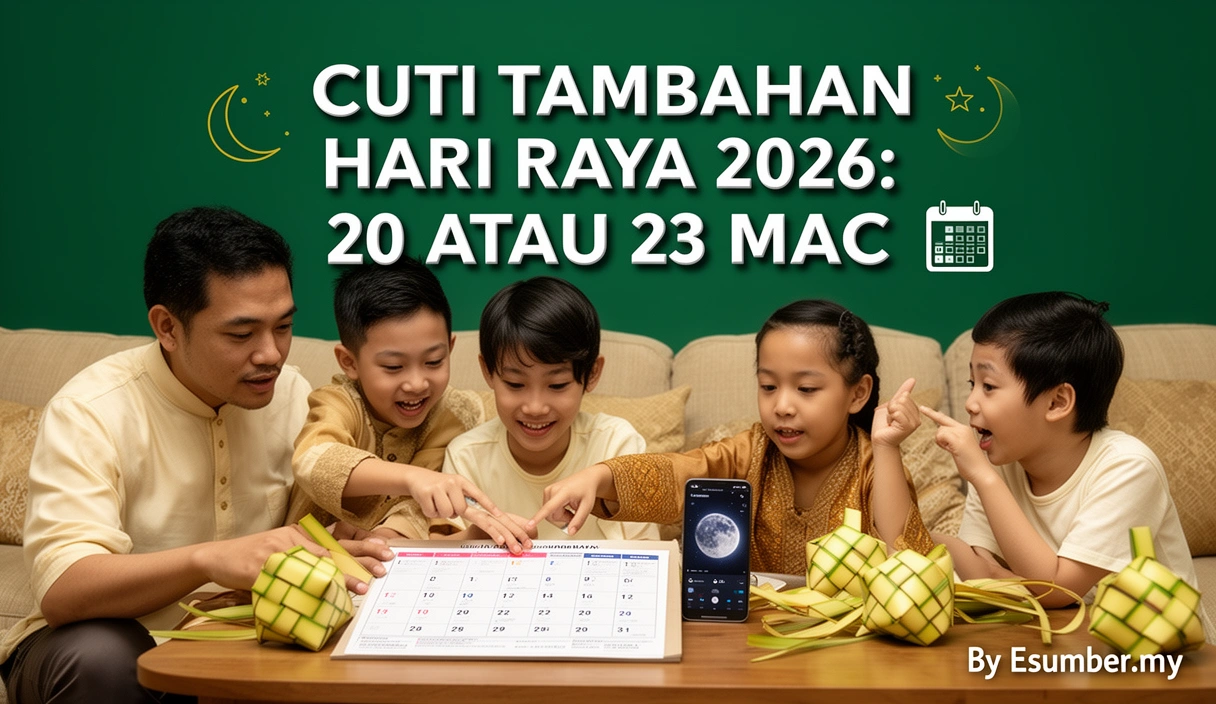 Cuti Tambahan Hari Raya 2026: 20 atau 23 Mac