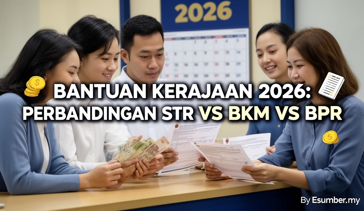 Bantuan Kerajaan 2026: Perbandingan STR vs BKM vs BPR