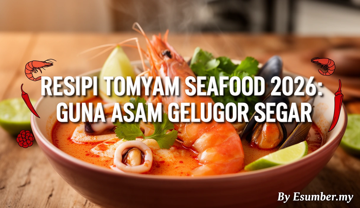 Resipi Tomyam Seafood 2026: Guna Asam Gelugor Segar