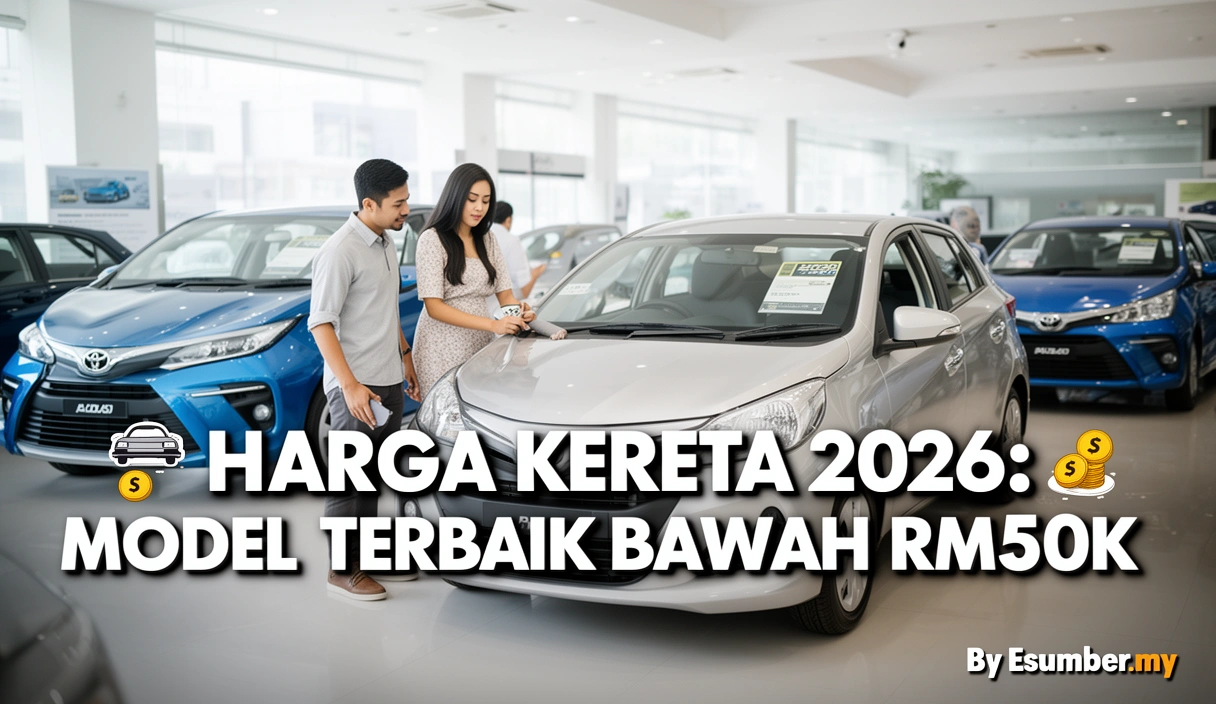 Harga Kereta 2026: Model Terbaik Bawah RM50k