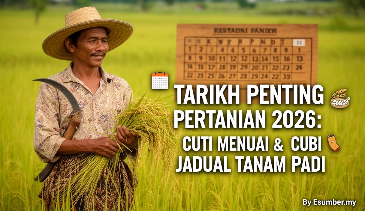 Tarikh Penting Pertanian 2026: Cuti Menuai & Jadual Tanam Padi