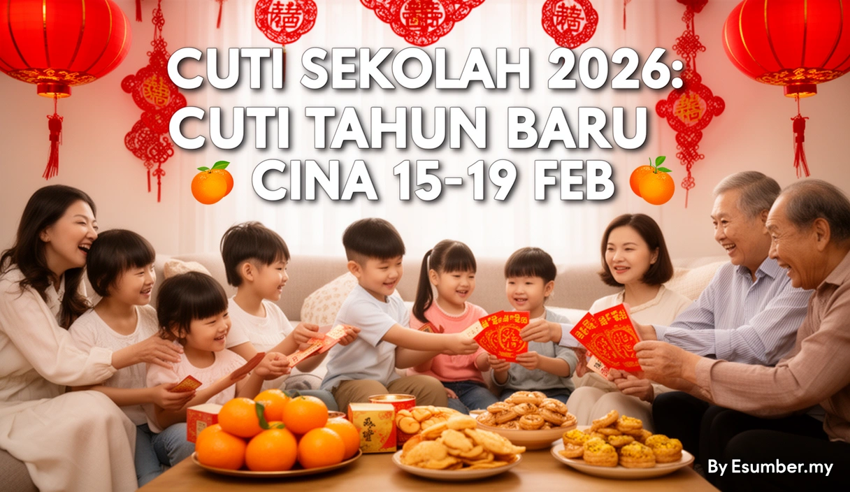 Cuti Sekolah 2026: Cuti Tahun Baru Cina 15-19 Feb