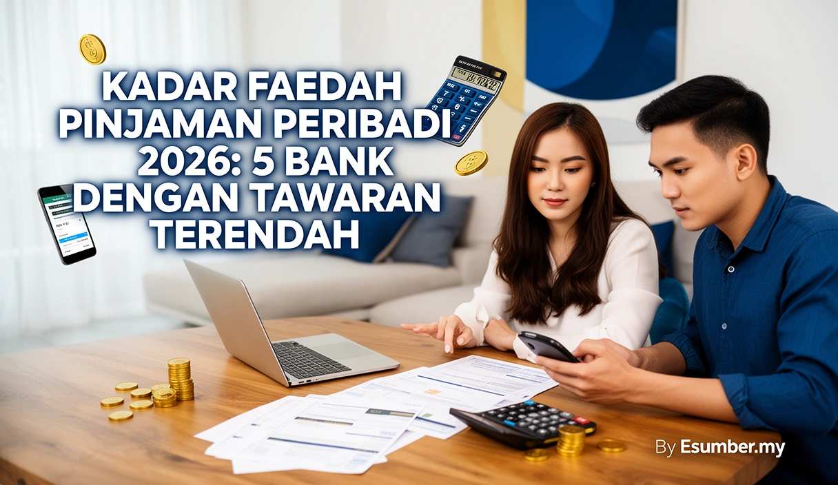 Kadar Faedah Pinjaman Peribadi 2026: 5 Bank dengan Tawaran Terendah
