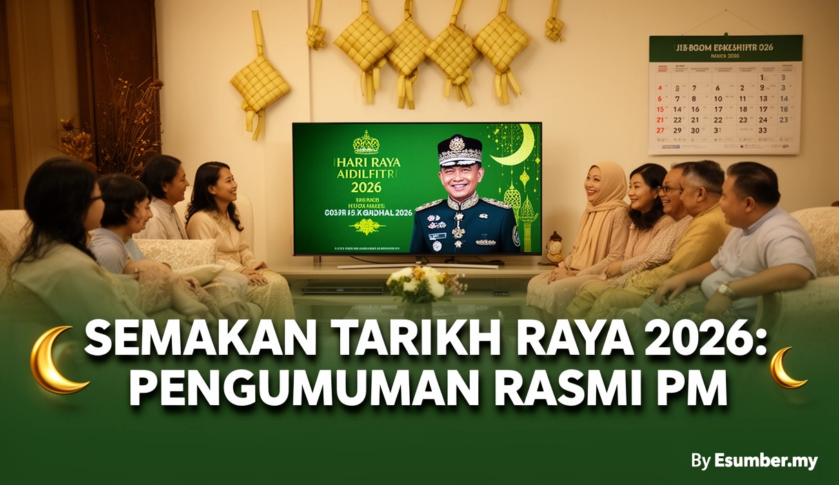 Semakan Tarikh Raya 2026: Pengumuman Rasmi PM