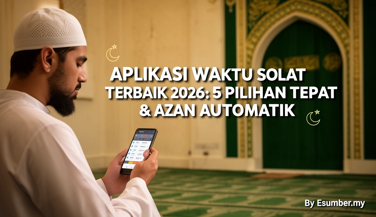 Aplikasi Waktu Solat Terbaik 2026: 5 Pilihan Tepat & Azan Automatik