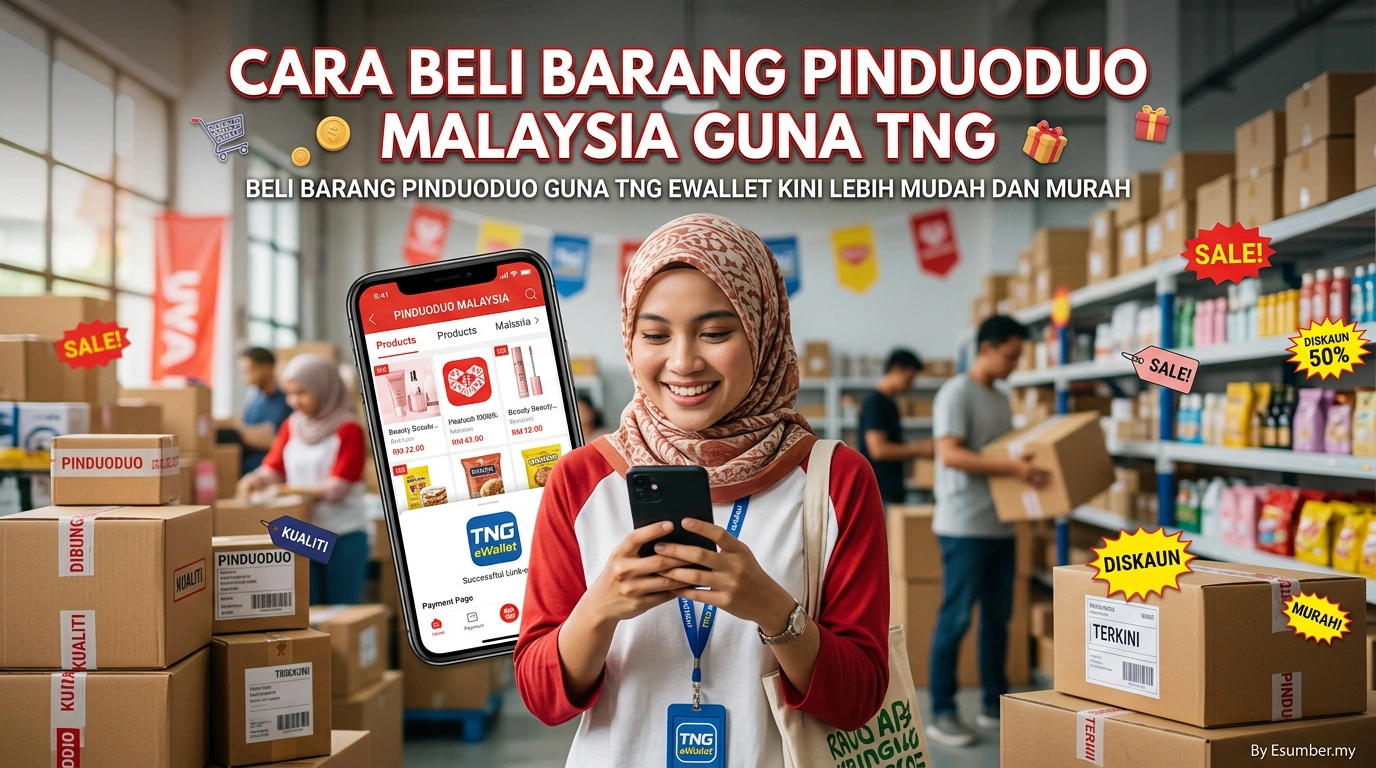Cara Beli Barang Pinduoduo Malaysia Guna TNG