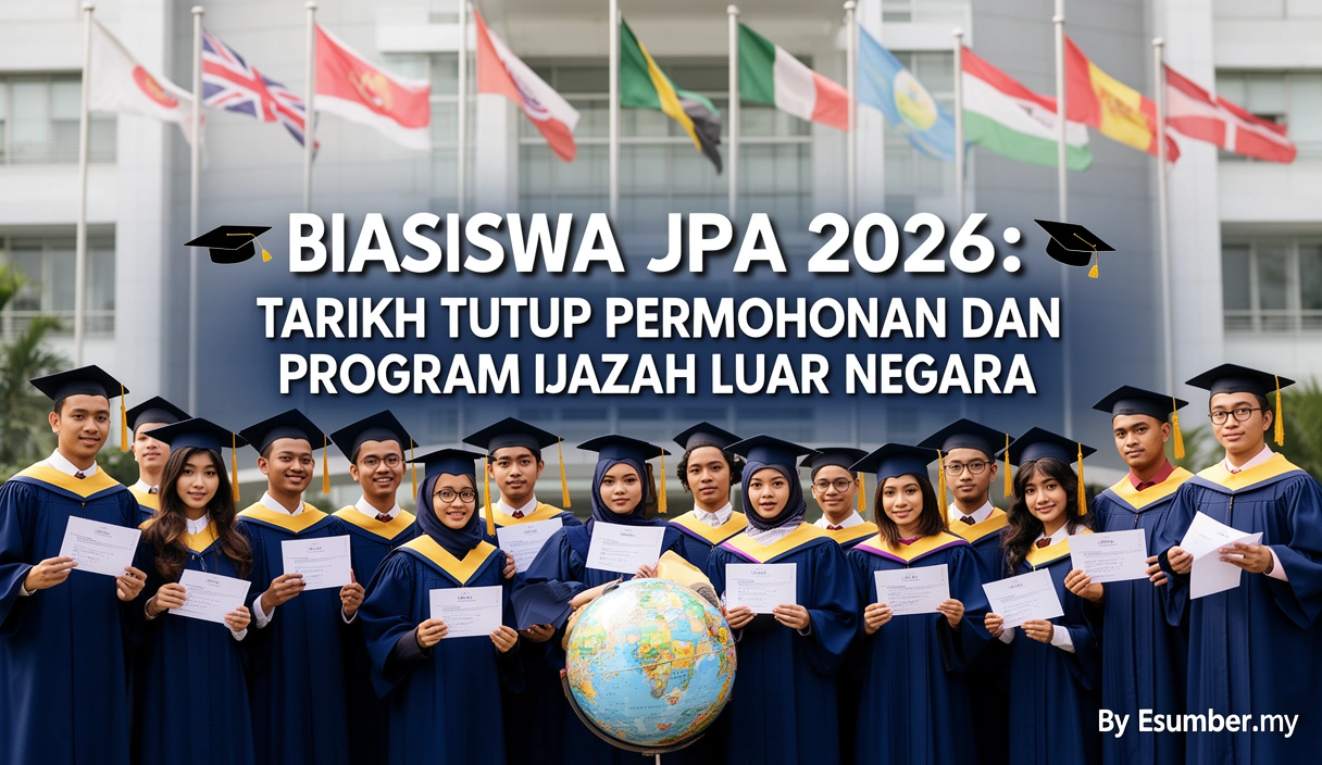 Biasiswa JPA 2026: Tarikh Tutup Permohonan dan Program Ijazah Luar Negara