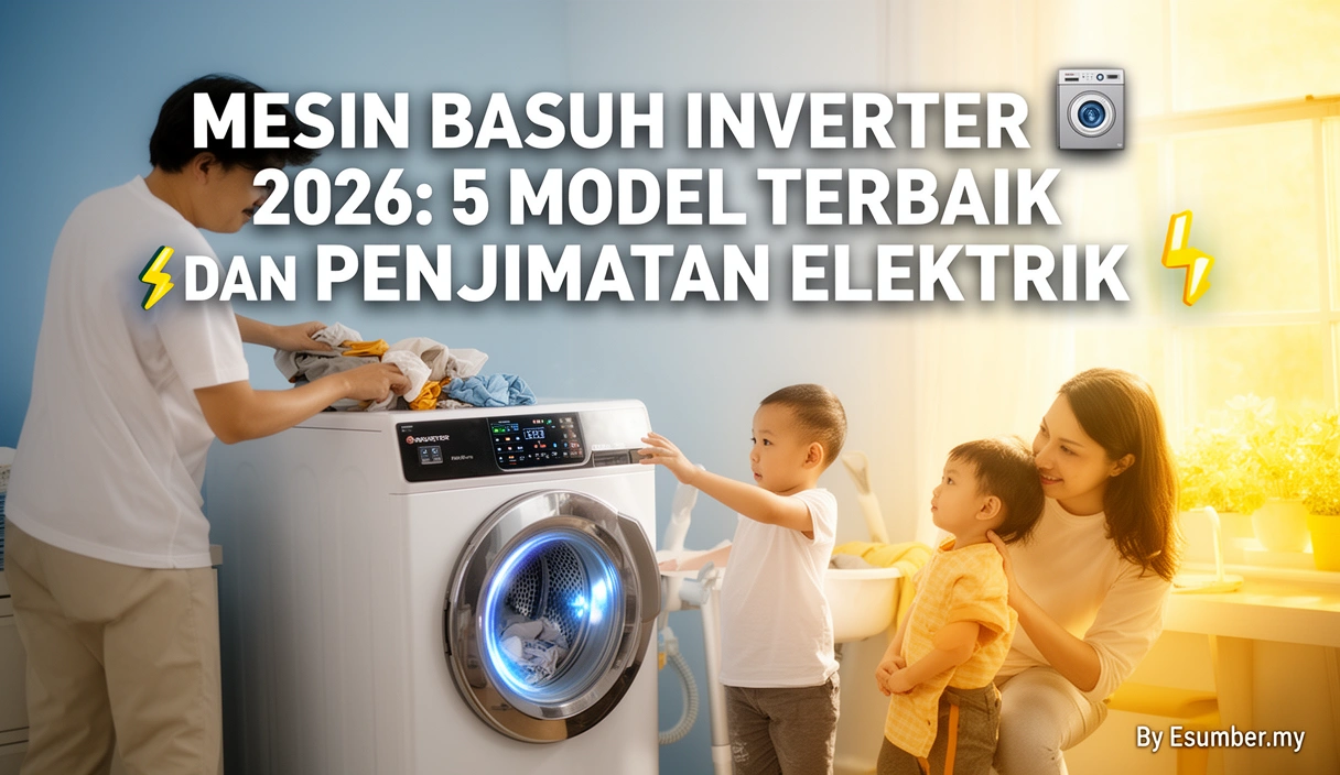 Mesin Basuh Inverter 2026: 5 Model Terbaik dan Penjimatan Elektrik