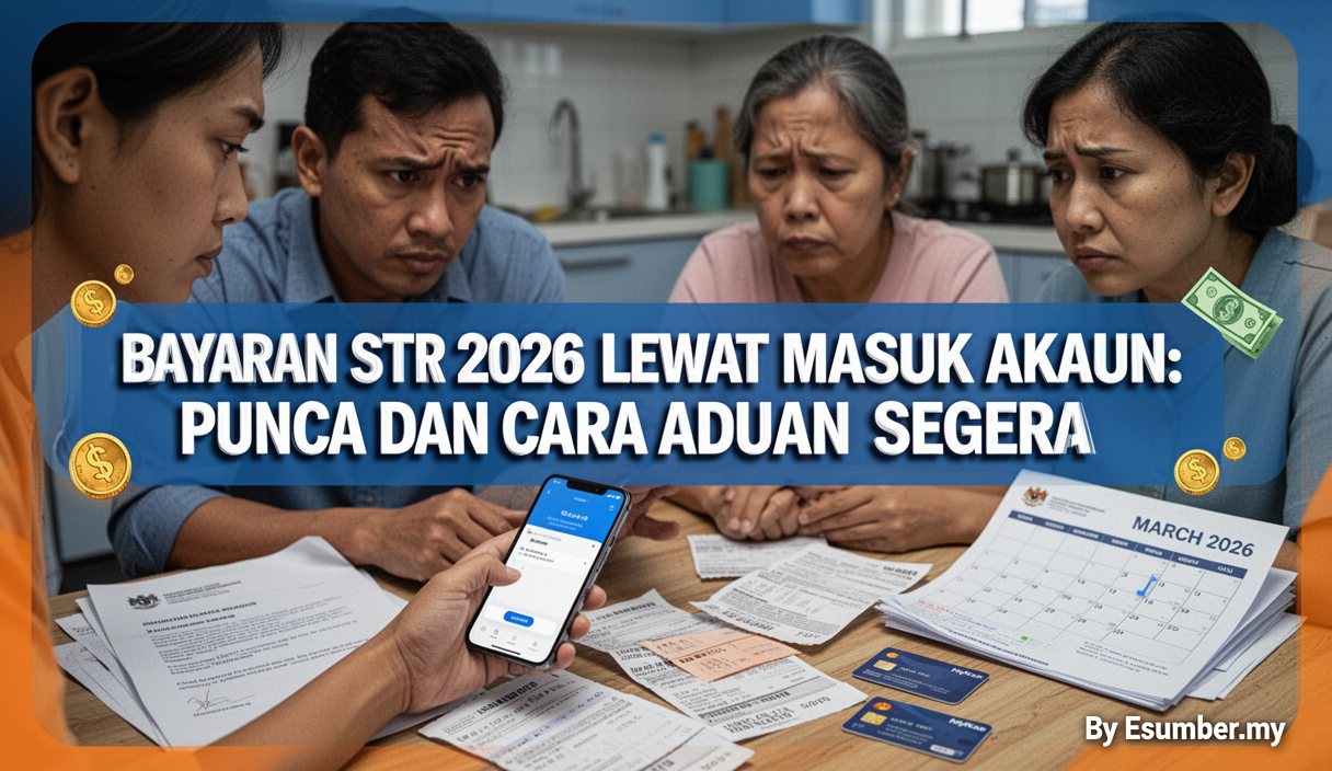 Bayaran STR 2026 Lewat Masuk Akaun: Punca dan Cara Aduan Segera