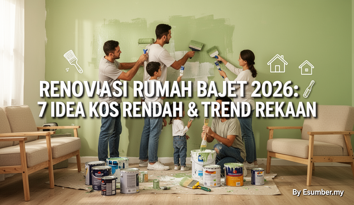 Renovasi Rumah Bajet 2026: 7 Idea Kos Rendah & Trend Rekaan