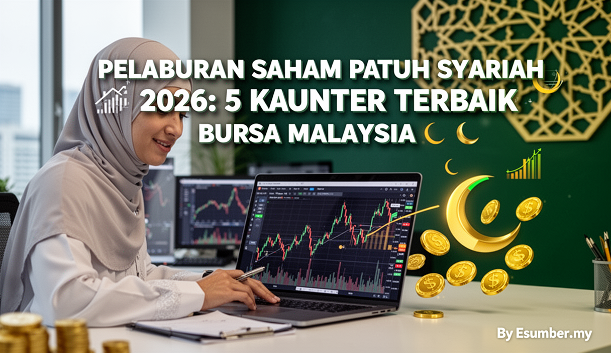 Pelaburan Saham Patuh Syariah 2026: 5 Kaunter Terbaik Bursa Malaysia