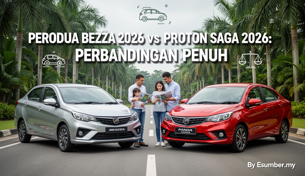 Perodua Bezza 2026 vs Proton Saga 2026: Perbandingan Penuh