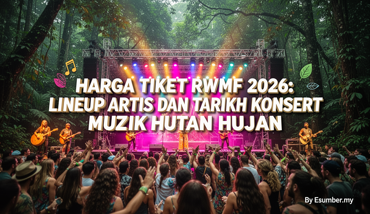 Harga Tiket RWMF 2026: Lineup Artis dan Tarikh Konsert Muzik Hutan Hujan