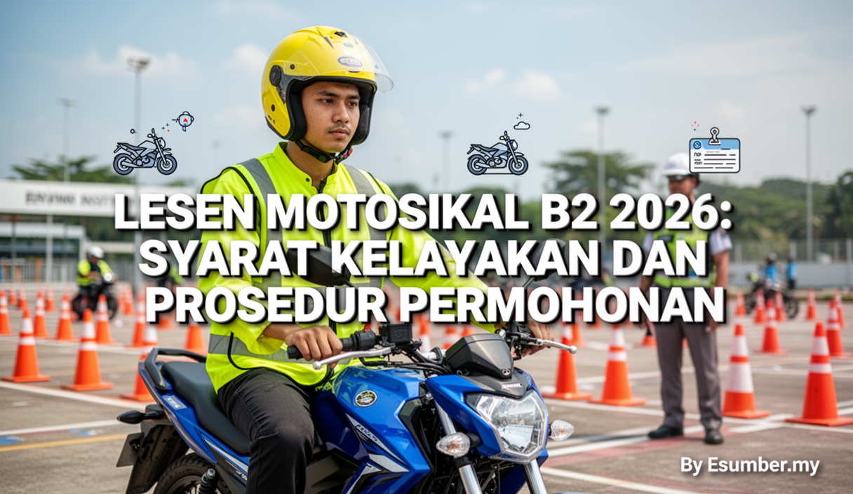 Lesen Motosikal B2 2026: Syarat Kelayakan dan Prosedur Permohonan
