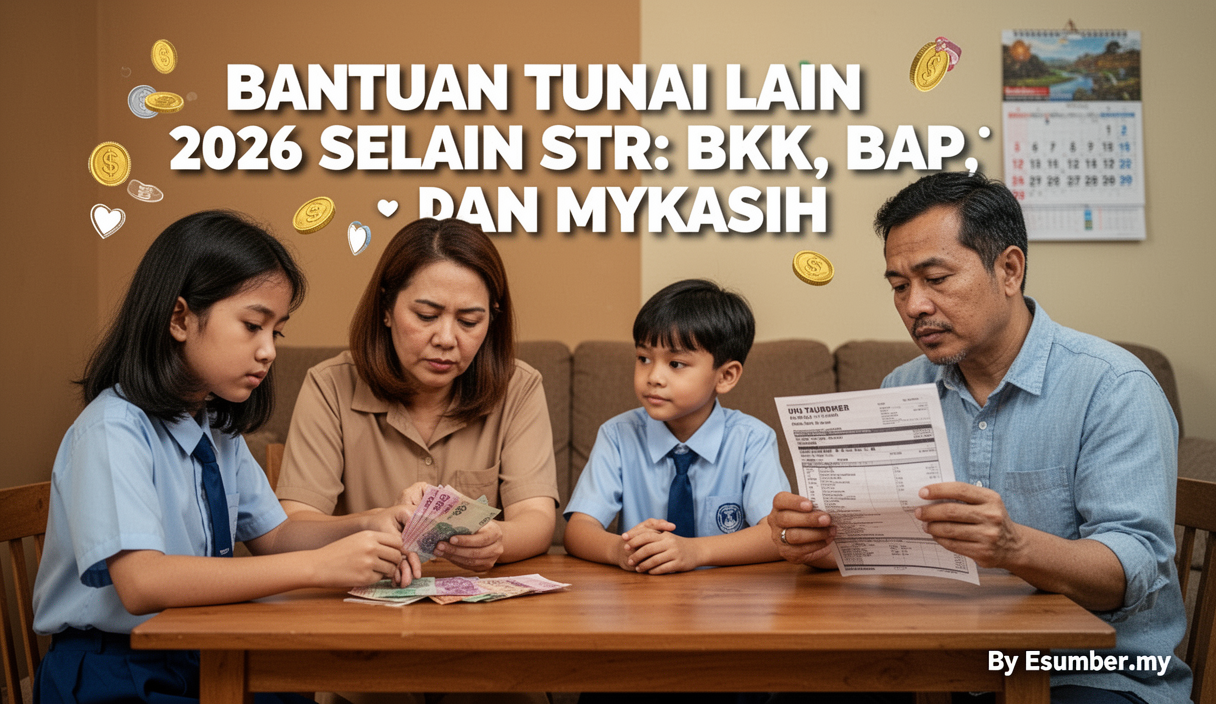 Bantuan Tunai Lain 2026 Selain STR: BKK, BAP, dan MyKasih