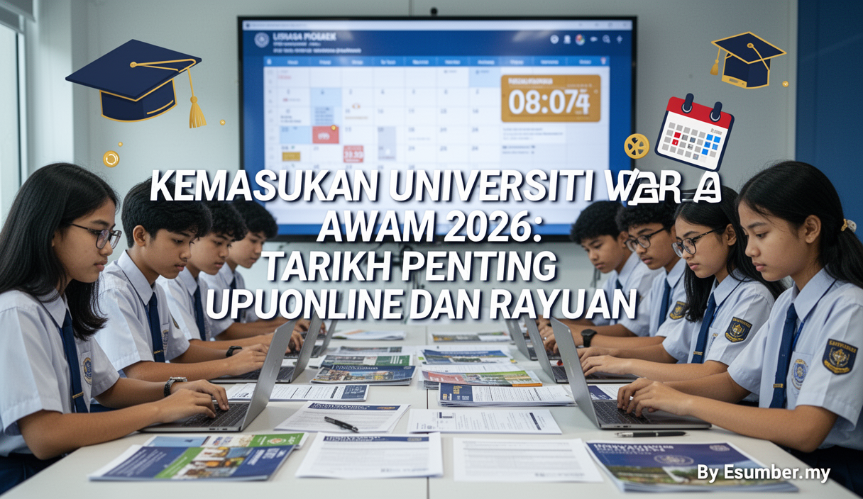 Kemasukan Universiti Awam 2026: Tarikh Penting UPUOnline dan Rayuan