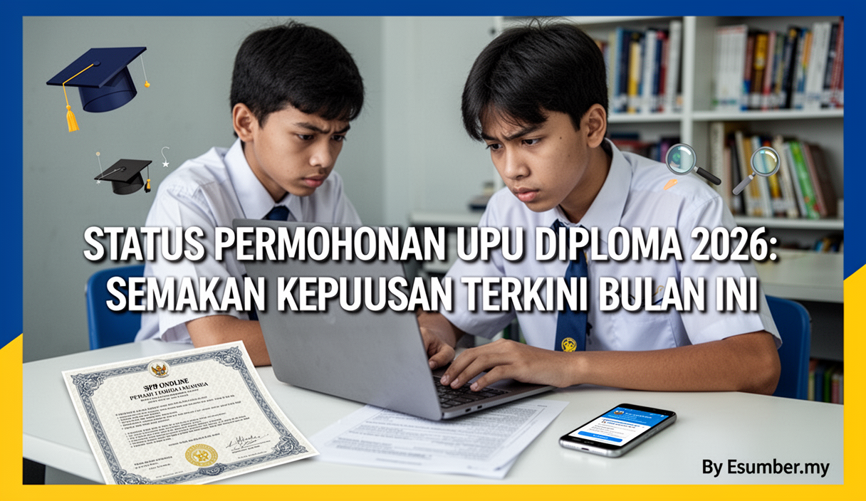 Status Permohonan UPU Diploma 2026: Semakan Keputusan Terkini Bulan Ini